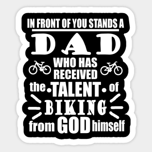 Biking Mountain Bike Dowhill Gift Father's Day Sticker